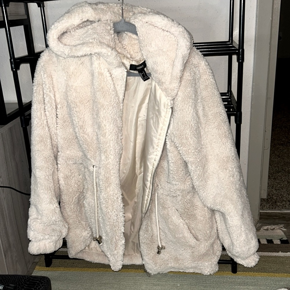 Warm weather plush coat 🧥